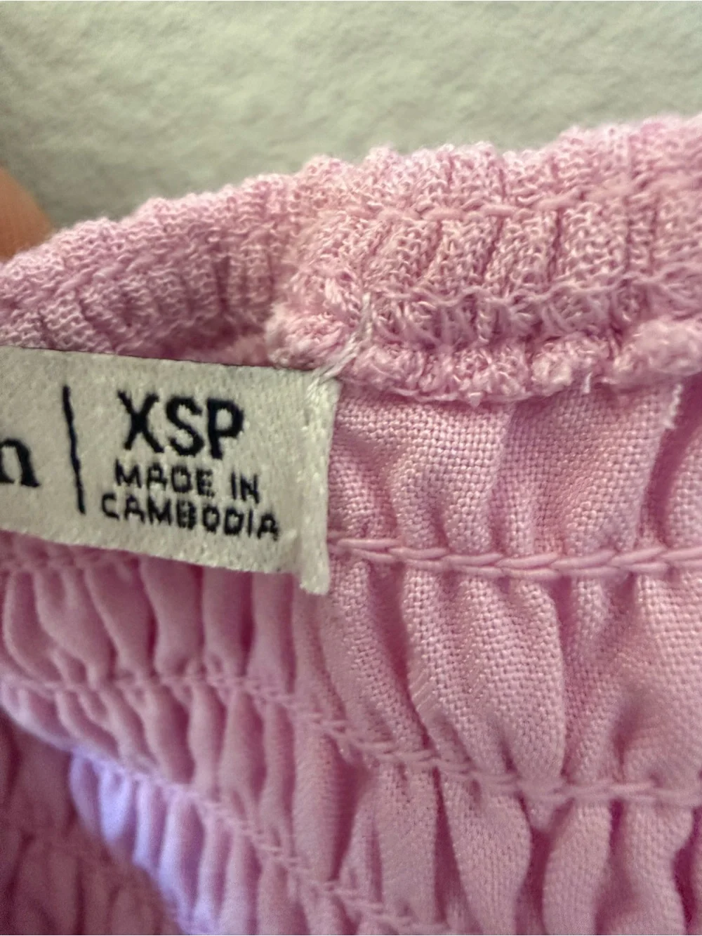 Abercrombie & Fitch Pink Smocked Maxi Dress